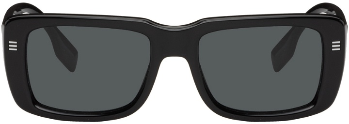 Photo: Burberry Black Rectangular Sunglasses