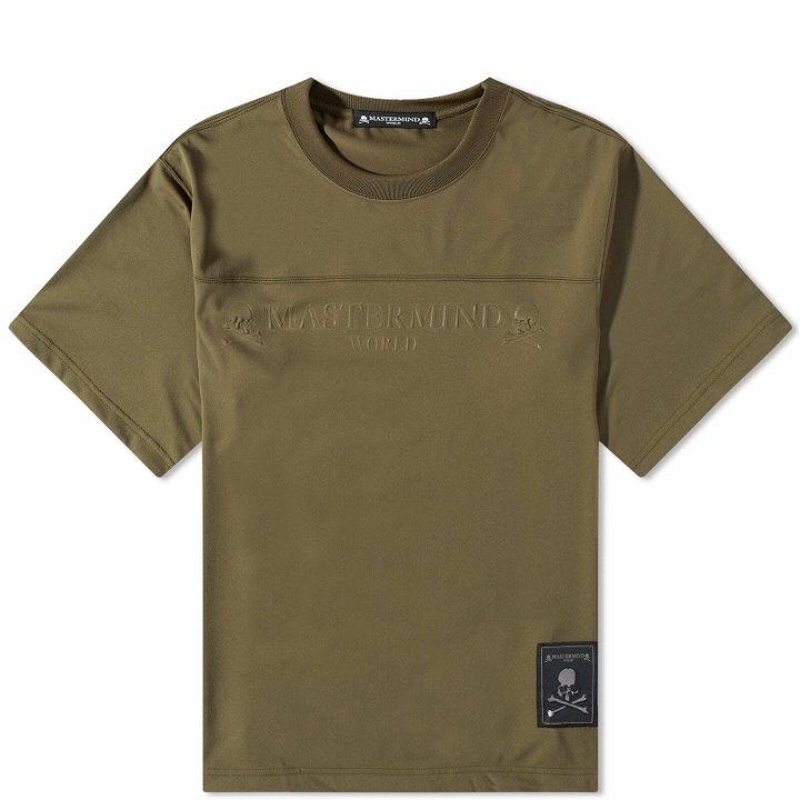 Photo: MASTERMIND WORLD Men's Football Top in Olive