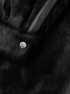 Rick Owens - Classic Collar Pony Hair Overshirt - Black