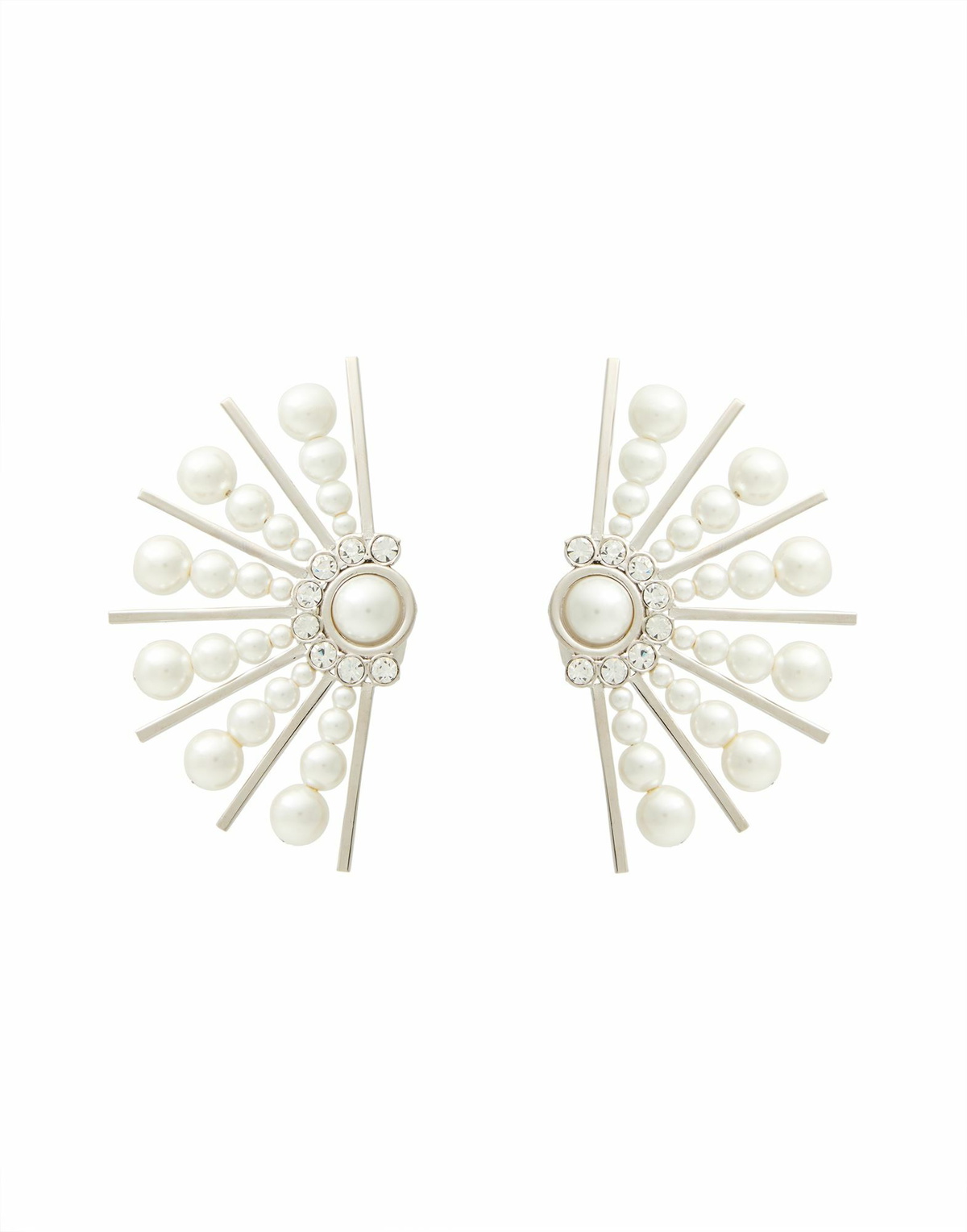 Alberta Ferretti Womens Earrings in White