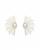 Alberta Ferretti Womens Earrings in White