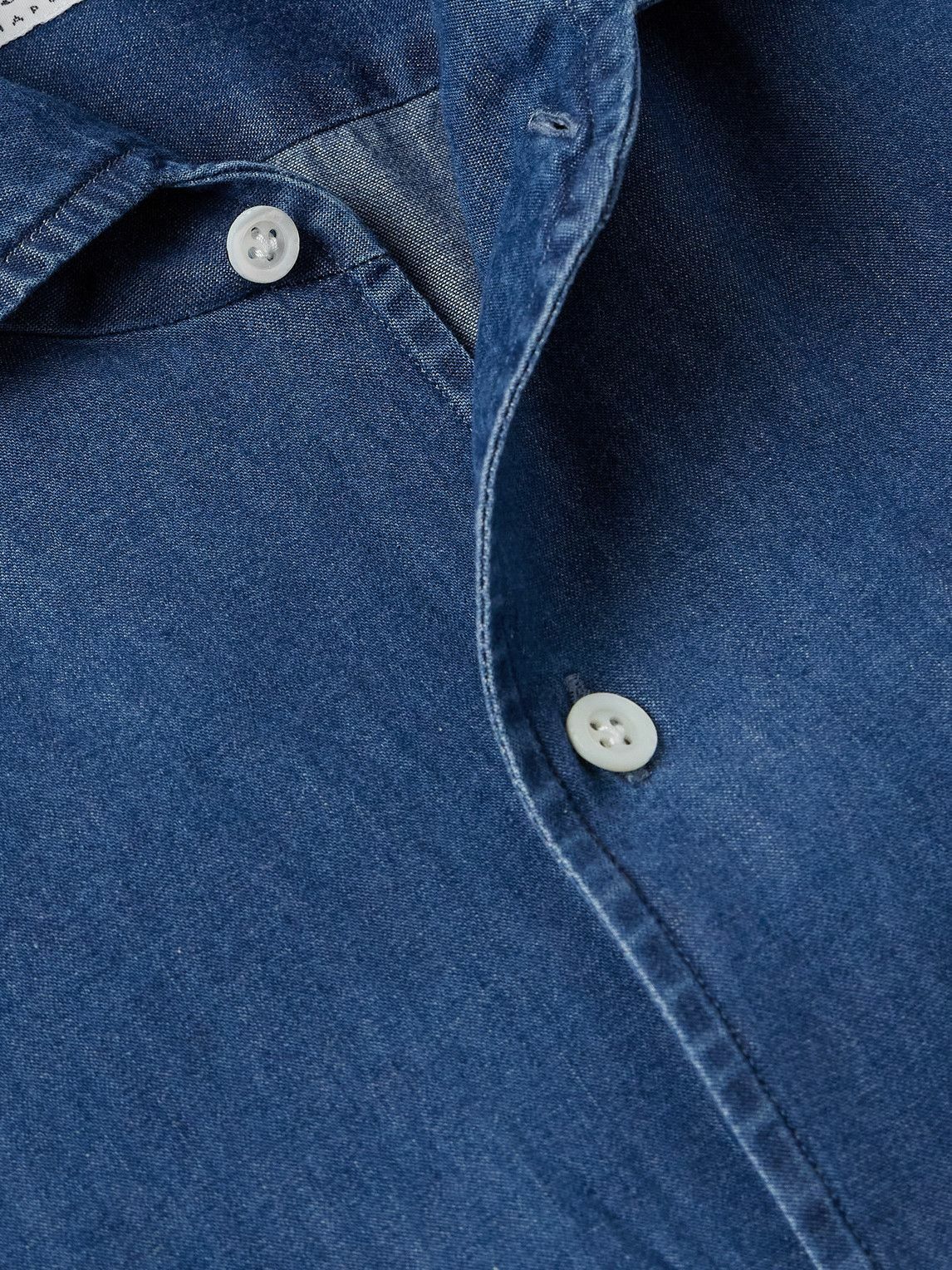 De Petrillo - Cotton-Chambray Shirt - Blue