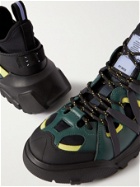 MCQ - Albion 4 Orbyt Descender Panelled Faux Leather Sneakers - Green - EU 40
