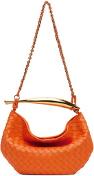 Bottega Veneta Orange Sardine With Chain Bag