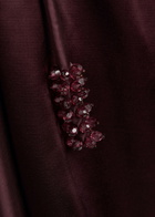 Tory Burch Belted Satin top Dark Red