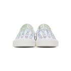 Amiri White Watercolor Skeleton Toe Slip-On Sneakers