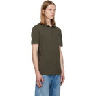 BALMAIN Khaki Small Vintage Embroidery Slim Fit Polo