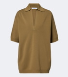 Max Mara Oversized knitted polo shirt