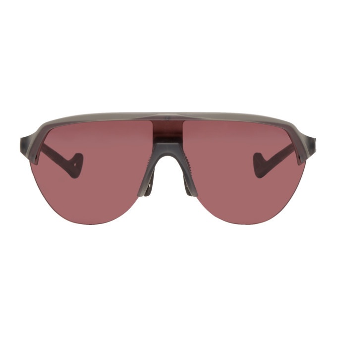 Photo: District Vision Grey and Pink Nagata Speed Blade Sunglasses