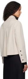Max Mara Taupe Wolf Jacket