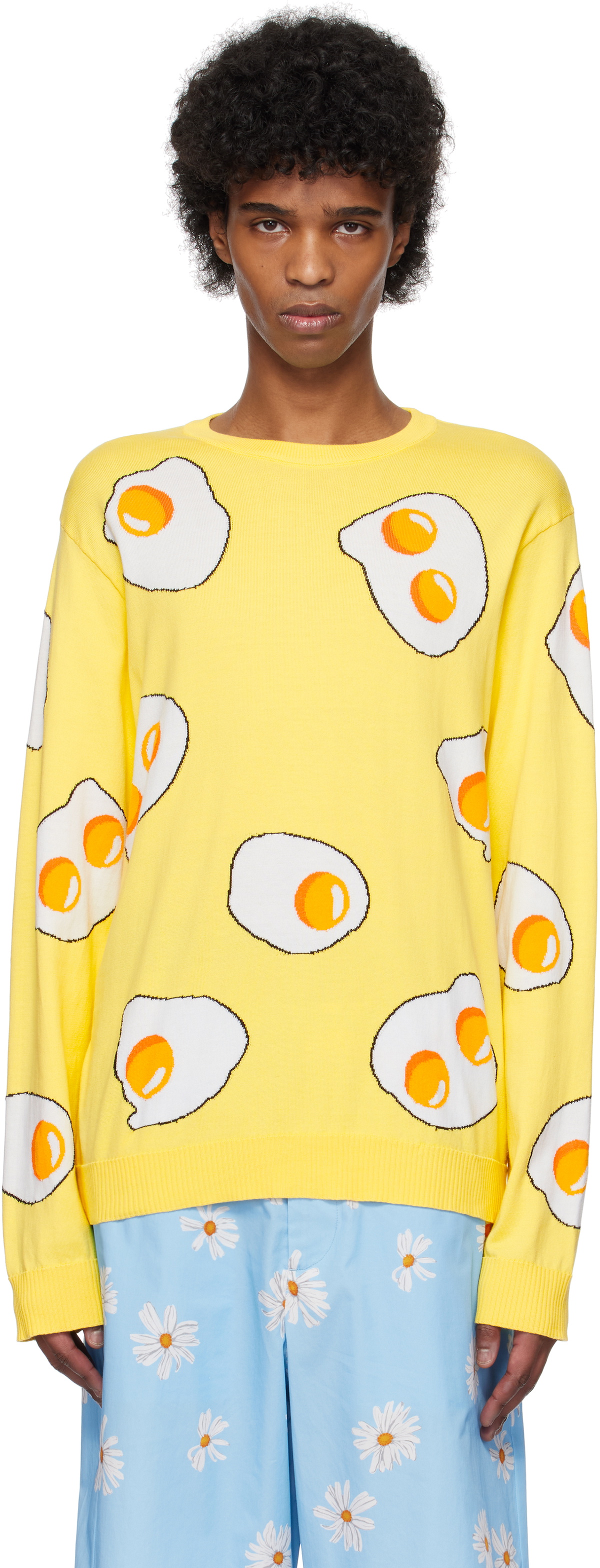 Moschino Yellow Eggs Sweater