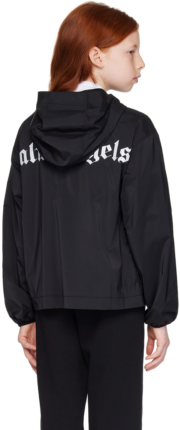 Palm Angels Kids Black Printed Jacket