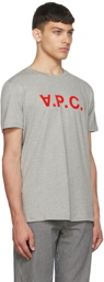A.P.C. Gray Cotton T-Shirt
