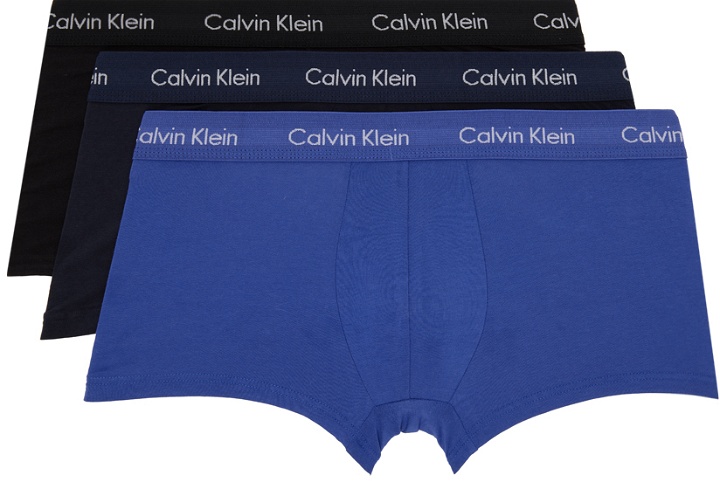 Photo: Calvin Klein Underwear Three-Pack Multicolor Low-Rise Boxer Briefs