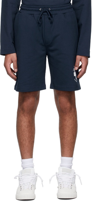 Photo: Helmut Lang Navy Cotton Shorts