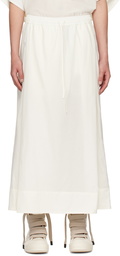 Julius Off-White Folded Wide Trousers