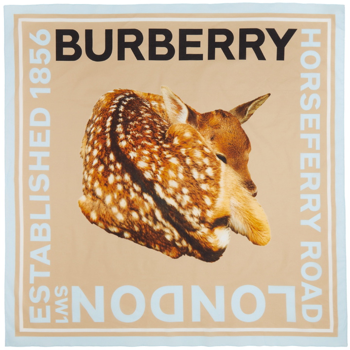 Photo: Burberry Tan Fawn Print Scarf