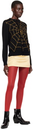 Ernest W. Baker Black Spider Web Cardigan