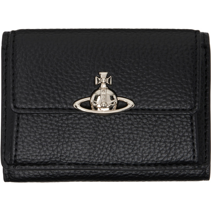 Photo: Vivienne Westwood Black Small Flap Purse Wallet