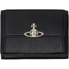 Vivienne Westwood Black Small Flap Purse Wallet