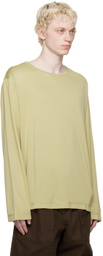 BRYAN JIMENÈZ Beige Weight Long Sleeve T-Shirt
