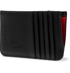 Christian Louboutin - Studded Full-Grain Leather Cardholder - Black