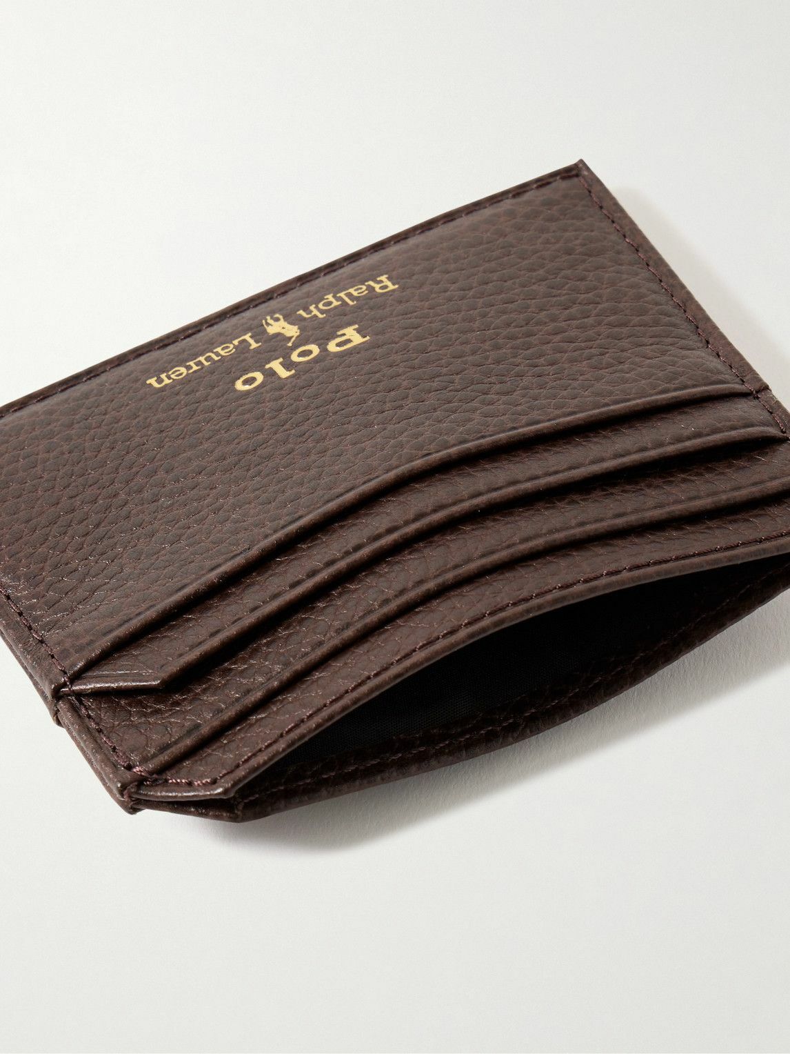 Polo Ralph Lauren - Logo-Print Full-Grain Leather Cardholder
