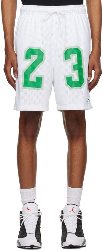 Photo: Nike Jordan White Printed Shorts