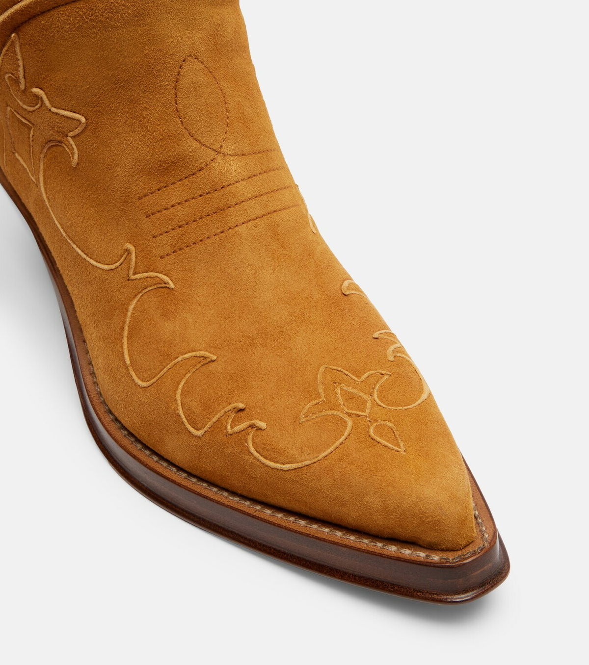 Gabriela Hearst Capitana suede cowboy boots