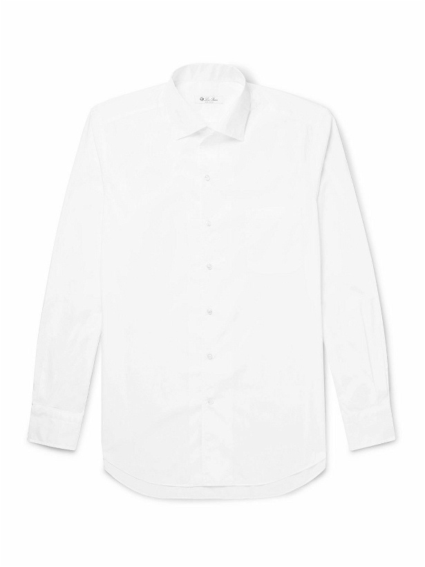 Photo: Loro Piana - Andre Cotton-Poplin Shirt - White