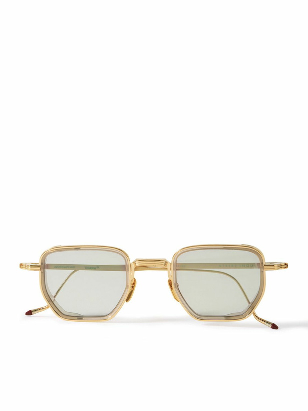 Photo: Jacques Marie Mage - Atkins D-Frame Gold and Silver-Tone Beta Titanium Sunglasses