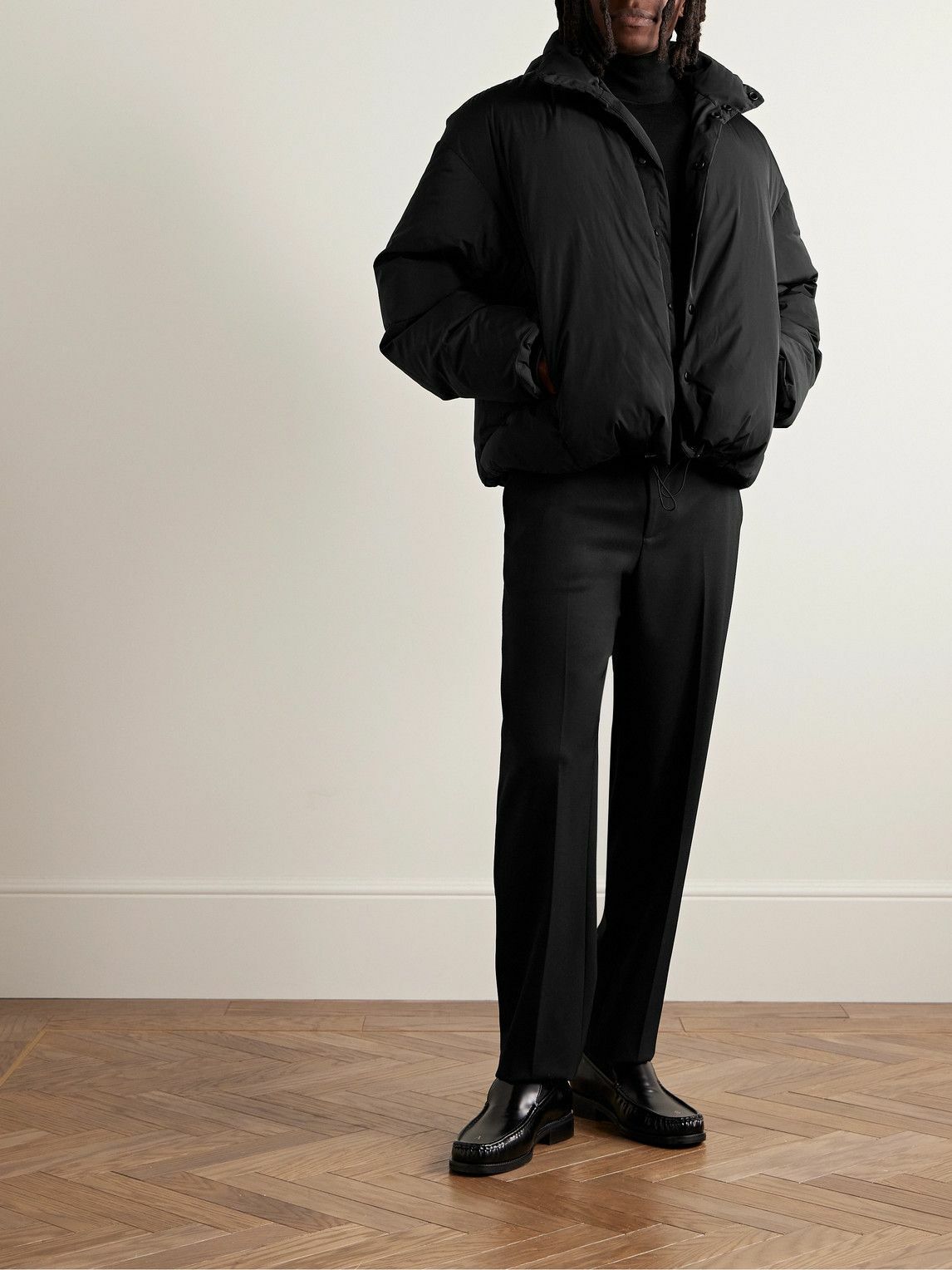 LE 17 SEPTEMBRE - Quilted Shell Hooded Down Jacket - Black