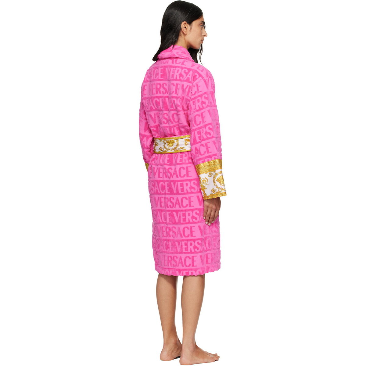 Versace Pink 'I Heart Baroque' Bathrobe