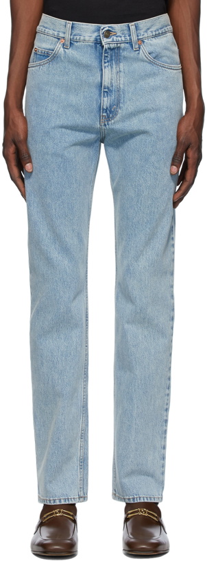 Photo: Gucci Blue Stone Bleach Regular Fit Jeans