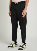 DRÔLE DE Monsieur Le Pantalon Cropped Cotton Trousers Black