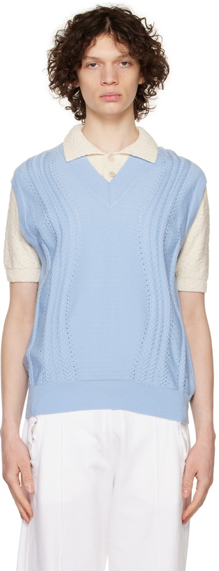 Photo: Viktor&Rolf Mister Mister Blue V-Neck Vest