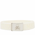 Mastermind Japan Men's Tape Belt in White