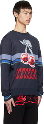 ICECREAM Navy Cherry Sweater