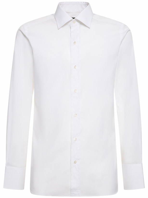 Photo: TOM FORD Cotton Poplin Slim Fit Shirt