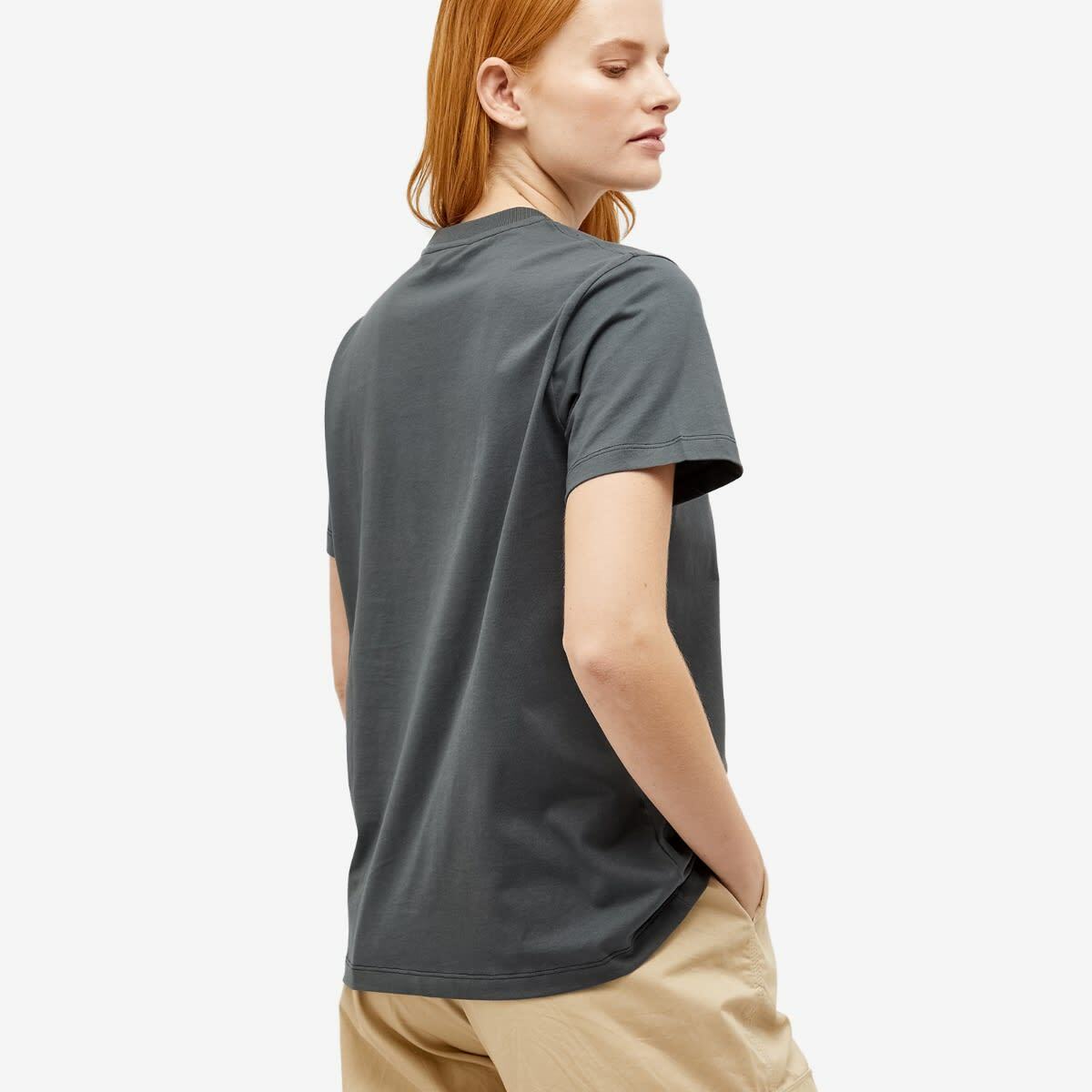 Hannibal T-Shirt Donna Girocollo Grigio – Cotone Morbido 100%, Regular Fit, Maniche Corte, Prodotta In Europa - 3