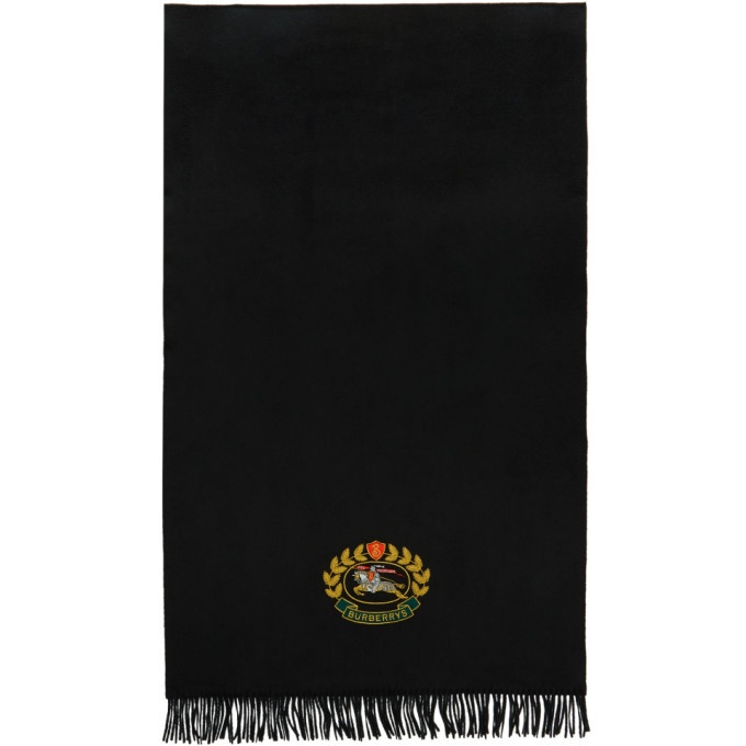 Photo: Burberry Black Solid Cashmere Scarf