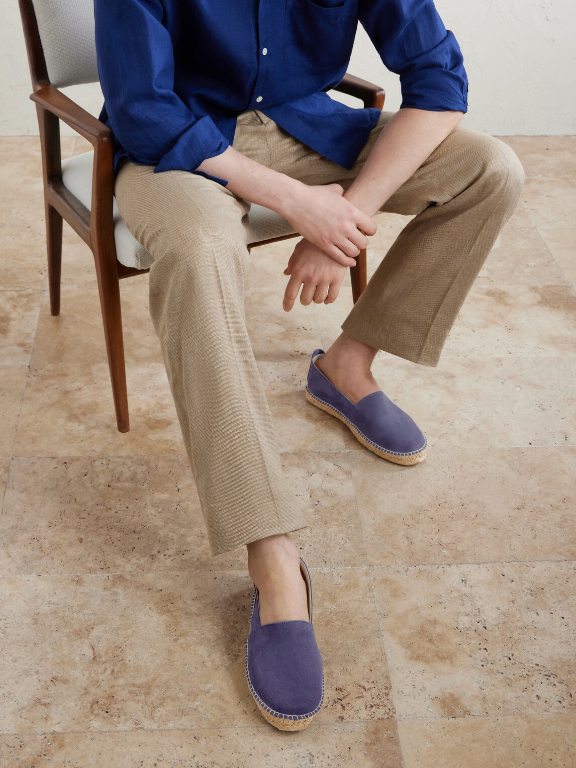 Anderson & Sheppard - Suede Espadrilles - Blue