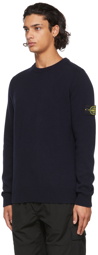 Stone Island Navy Wool Sweater