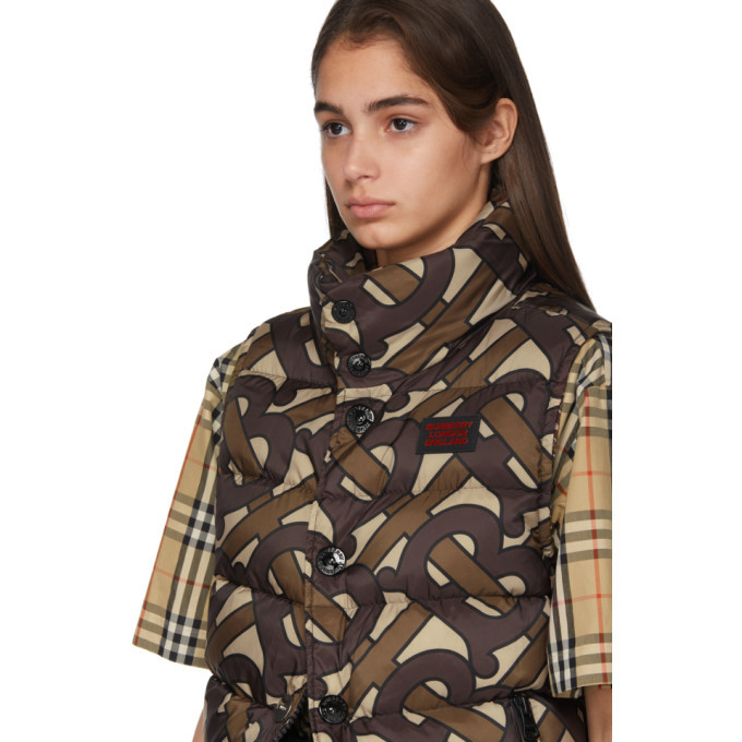 Burberry, Accessories, Burberry Bridle Brown Monogram Print Silk Hair  Scarf