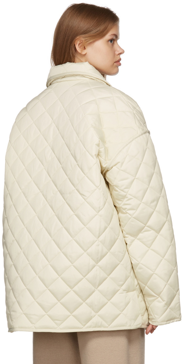Trunk Project Off-White Collar Quilted Jacket