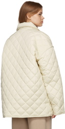 Trunk Project Off-White Collar Quilted Jacket