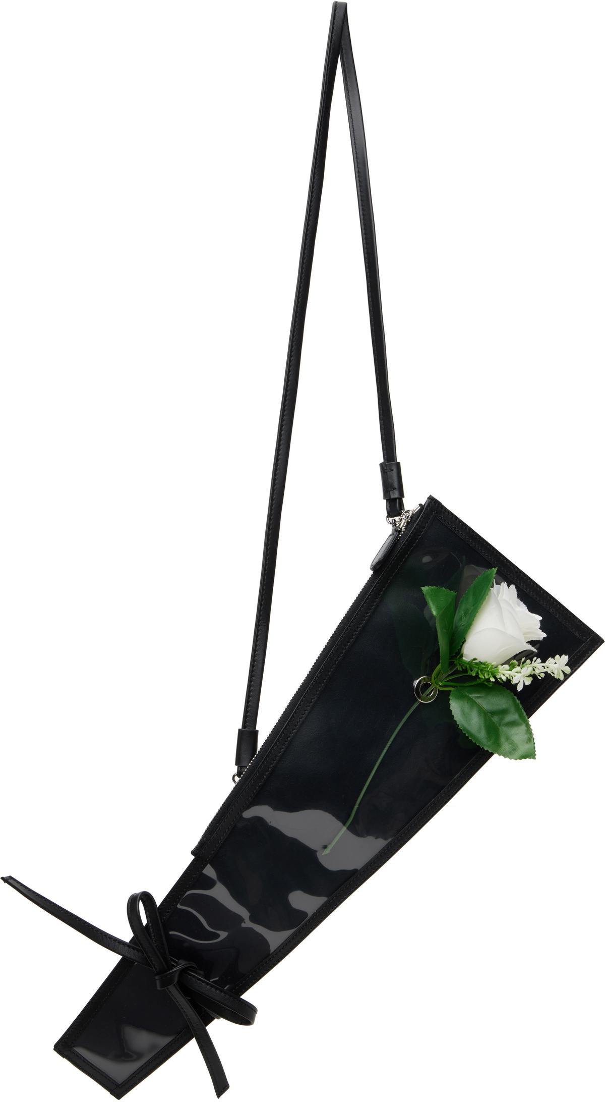 D'heygere Black Rose Sleeve Clutch