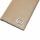 Gucci Men's GG Supreme Card Wallet in Taupe