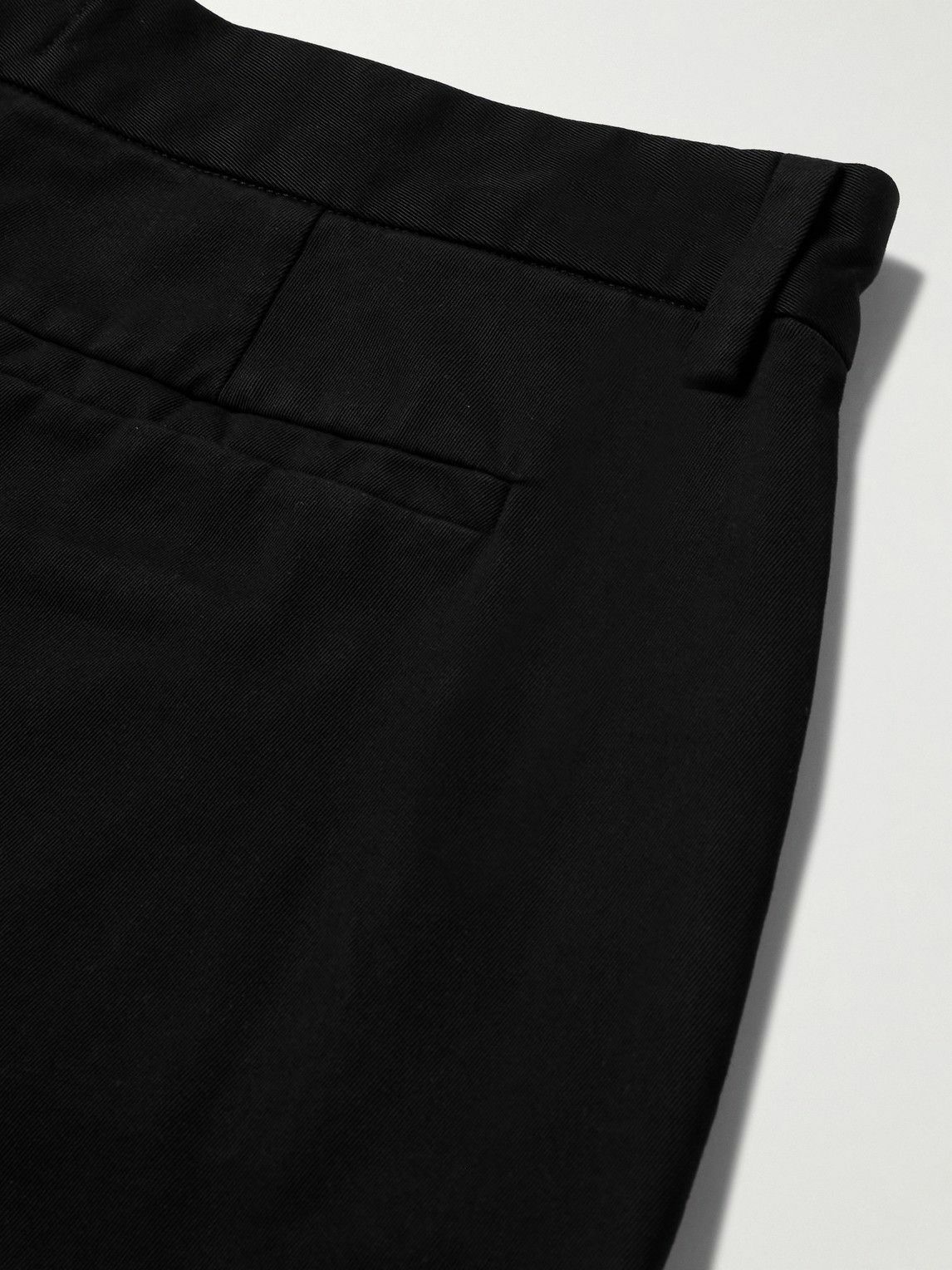 AGOLDE - Cosmo Straight-Leg Garment-Dyed Cotton-Twill Shorts - Black