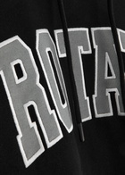 Rotate Sunday Logo Hooded Cotton Sweatshirt Black